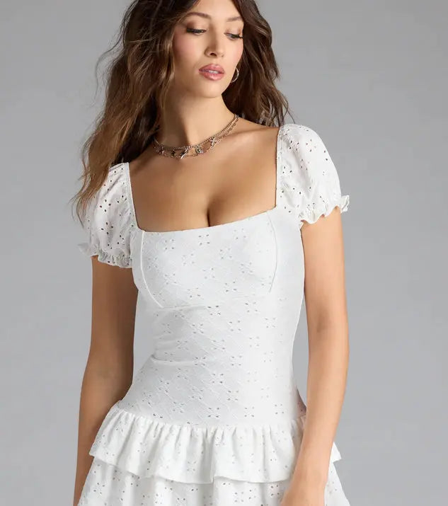 EFFINI Puff Sleeve Dress EFFINI