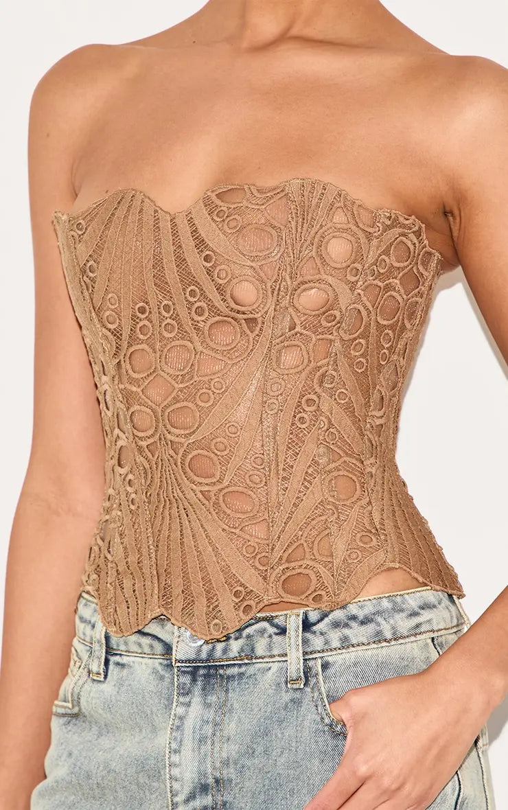 Effini Floral Lace Corset EFFINI